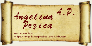 Angelina Pržica vizit kartica